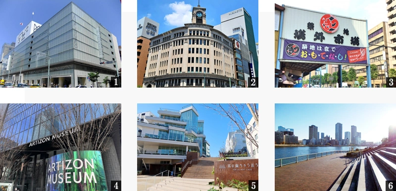 高級賃貸マンション：コンフォリア・リヴ八丁堀：周辺環境画像