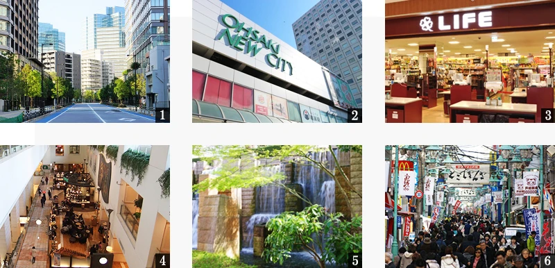 高級賃貸マンション：コンフォリア・リヴ大崎：周辺環境画像