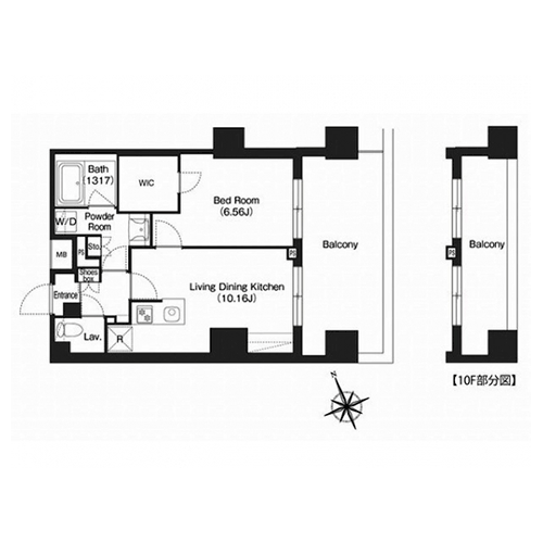 コンフォリア西荻窪：間取図