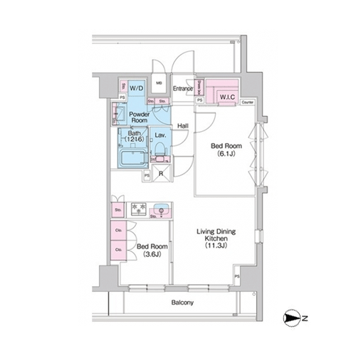 コンフォリア世田谷上馬：間取図